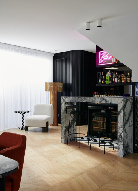 Timber Beach House Chevron Parquetry