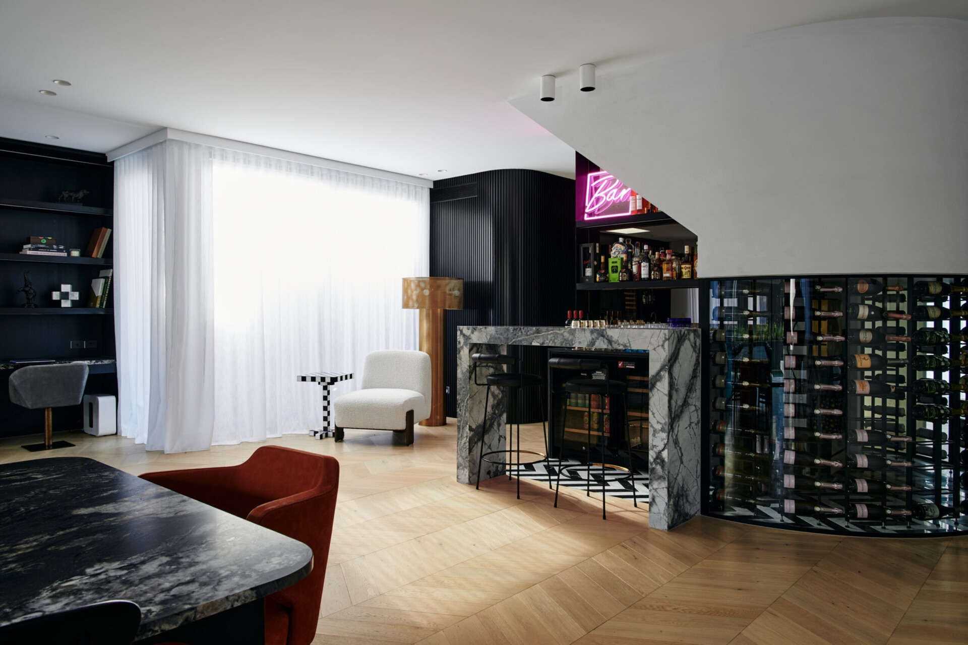 Timber Beach House Chevron Parquetry