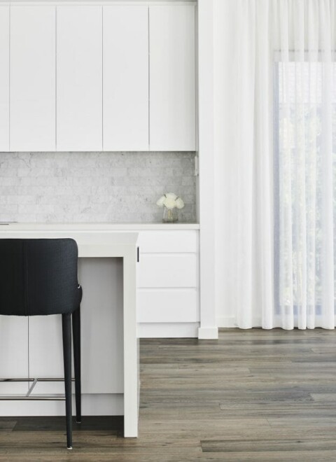 dark timber flooring in kitchen - Kustom Timber