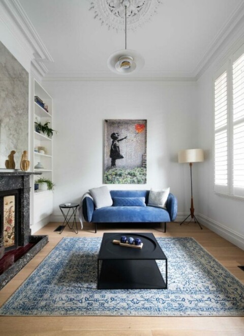 Cream color timber flooring
