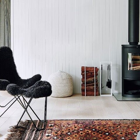 Rustic looking interiors with timber flooring