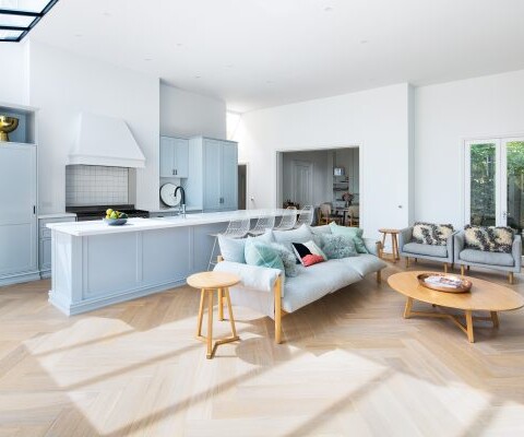 Herringbone flooring for home interiors
