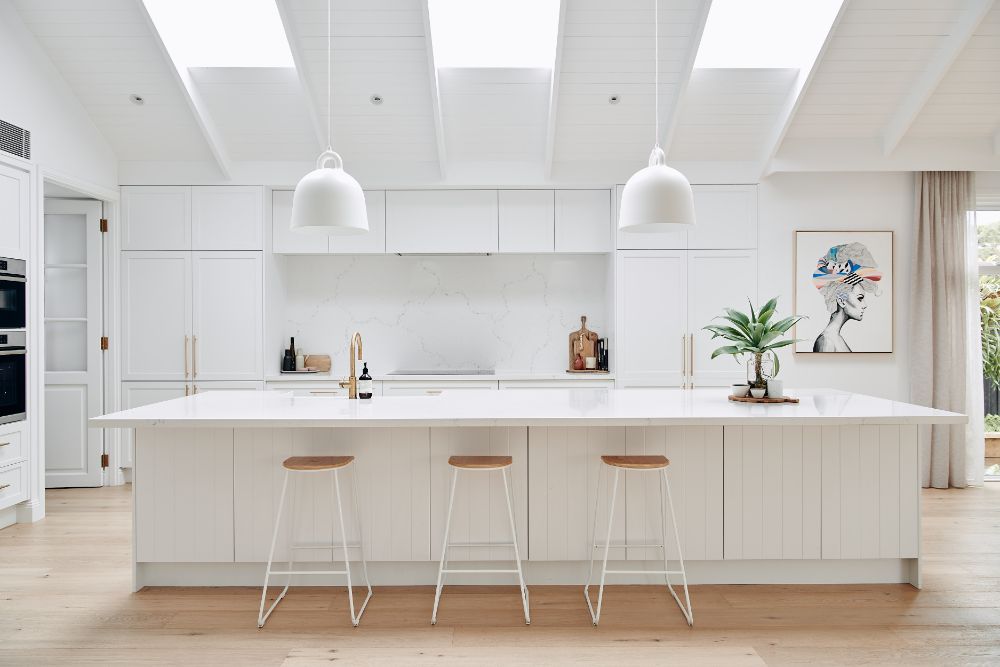 Light color Kustom Timber flooring in kitchen