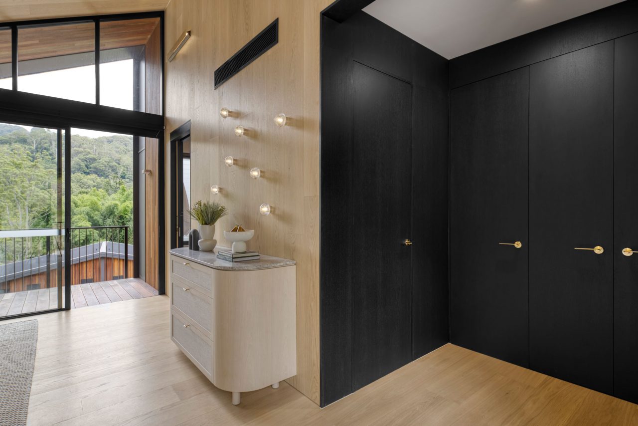 Engineered timber cladding in home interiors