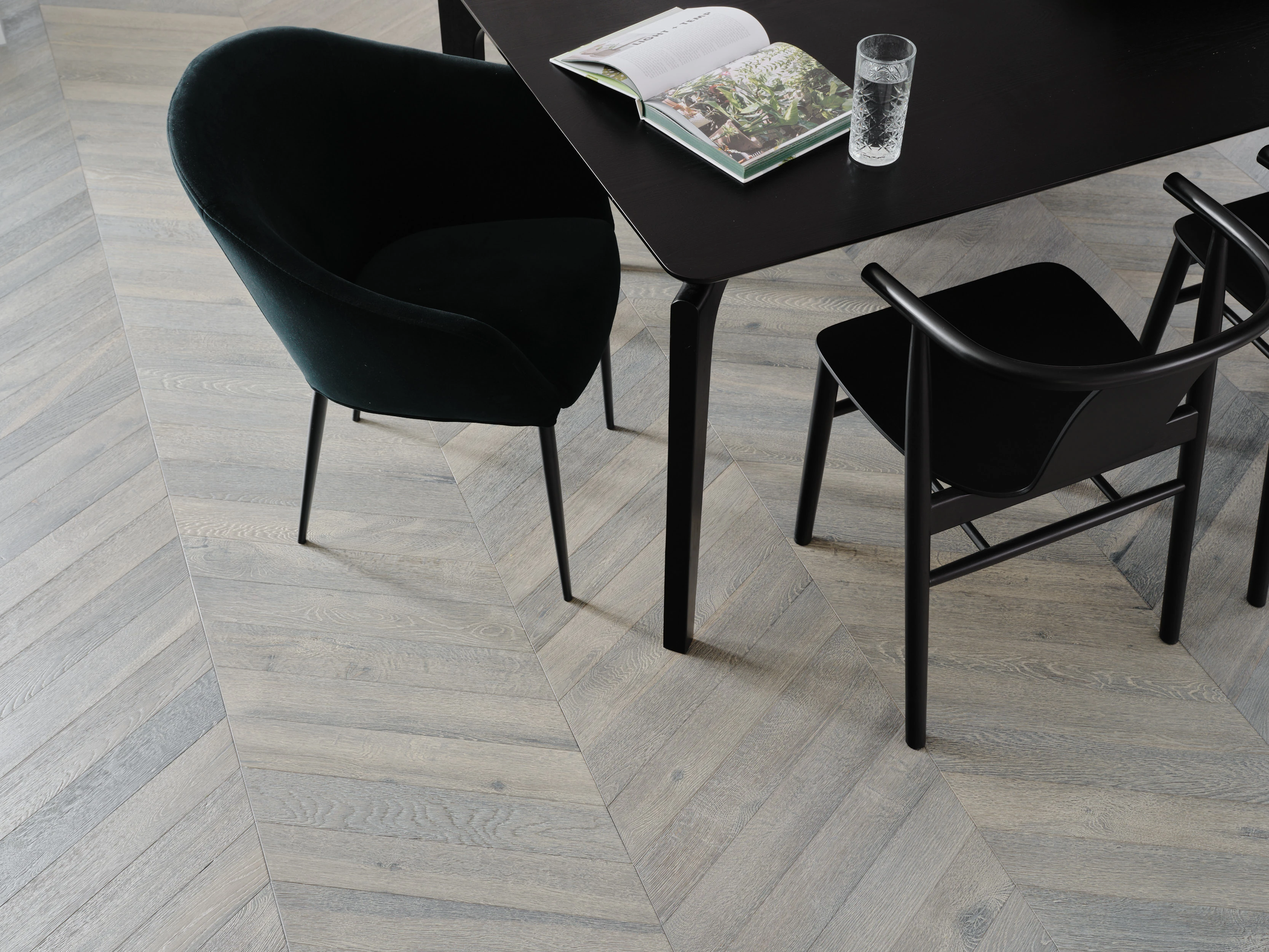 Grey timber flooring by Kustom Timber