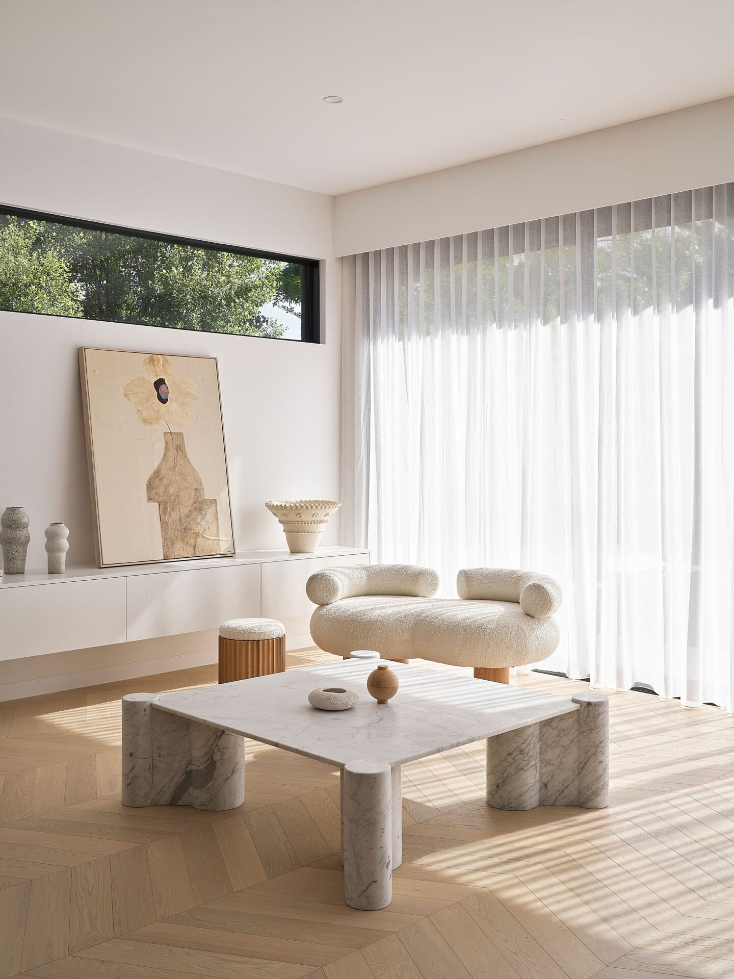 light timber chevron flooring