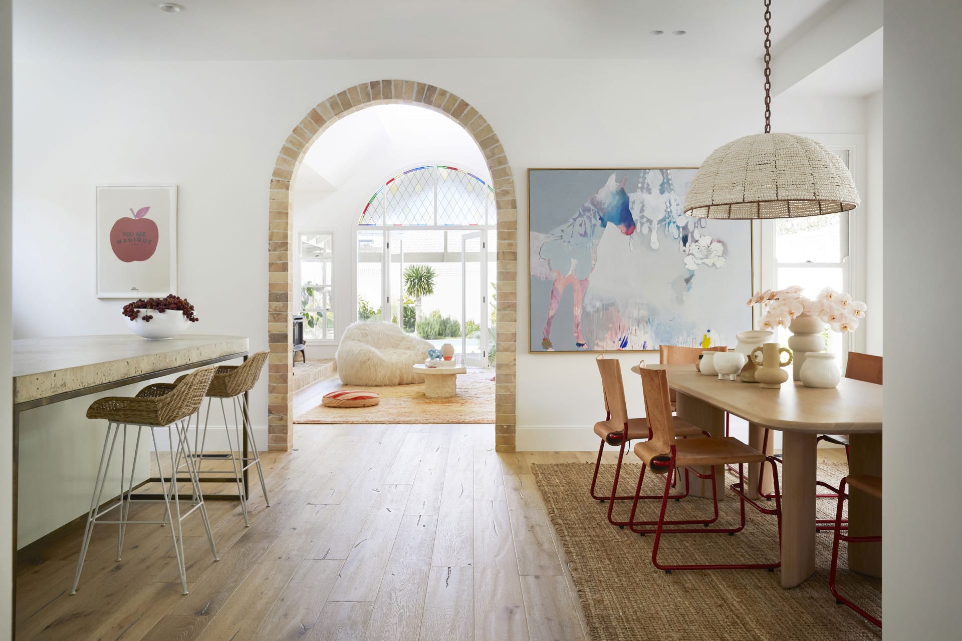 material combinations with timber flooring